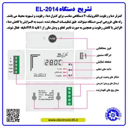 ترموستات - کنترلر دما و رطوبت - الکترونیک20