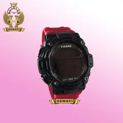 ساعت مچی دیجیتال مردانه پیائوما piaoma p116 بند قرمز ضد آب
