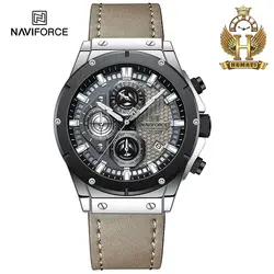 ساعت مچی مردانه نیوی فورس Naviforce NF8027 بند چرم