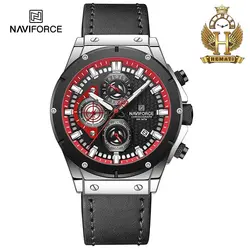 ساعت مچی مردانه نیوی فورس Naviforce NF8027 بند چرم