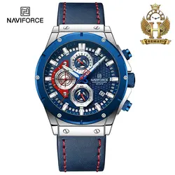 ساعت مچی مردانه نیوی فورس Naviforce NF8027 بند چرم