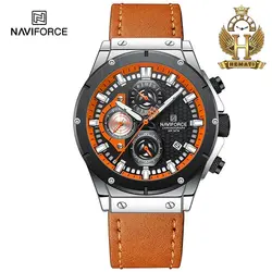 ساعت مچی مردانه نیوی فورس Naviforce NF8027 بند چرم