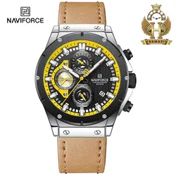 ساعت مچی مردانه نیوی فورس Naviforce NF8027 بند چرم