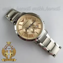 ساعت مچی مردانه امپریو آرمانی EMPORIO ARMANI AR-2433 251303 صفحه رزگلد