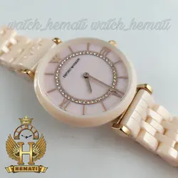 ساعت زنانه امپریو آرمانی سرامیک ARSL106 صورتی