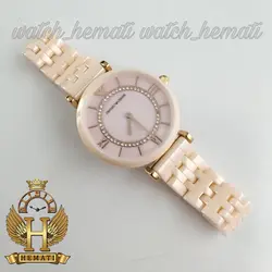 ساعت زنانه امپریو آرمانی سرامیک ARSL106 صورتی