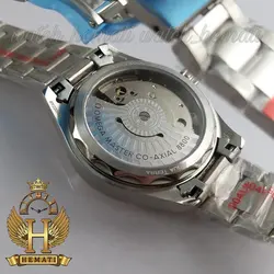 ساعت مچی زنانه امگا اسپیدمستر اتوماتیک Omega Speedmaster aqua terra صفحه سرمه ای