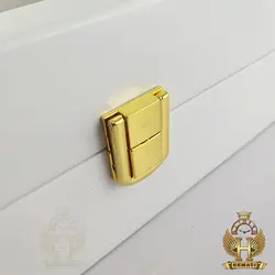 جعبه ساعت لوکس کلکسیونی چوبی 12تایی رنگ سفید box12106