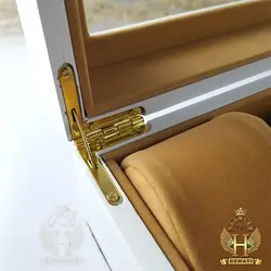 جعبه ساعت لوکس کلکسیونی چوبی 12تایی رنگ سفید box12106