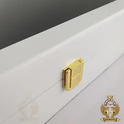 جعبه ساعت لوکس کلکسیونی چوبی 12تایی رنگ سفید box12107