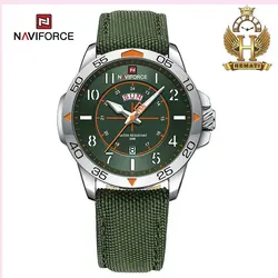 ساعت مردانه نیوی فورس Naviforce NF9204M بند برزنتی