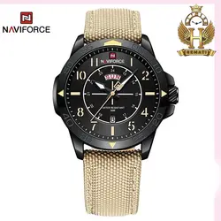 ساعت مردانه نیوی فورس Naviforce NF9204M بند برزنتی