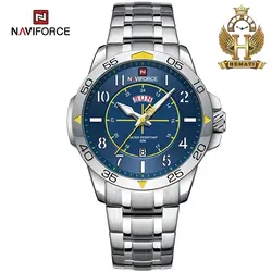 ساعت مردانه نیوی فورس Naviforce NF9204 با بند استیل