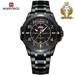 ساعت مردانه نیوی فورس Naviforce NF9204 با بند استیل