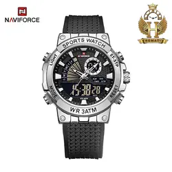 ساعت مچی مردانه نیوی فورس دو زمانه NAVIFORCE NF9219 بند رابر