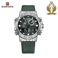 ساعت مچی مردانه نیوی فورس دو زمانه NAVIFORCE NF9219 بند رابر