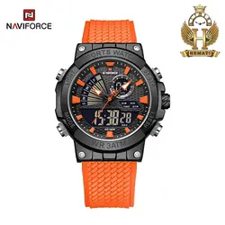 ساعت مچی مردانه نیوی فورس دو زمانه NAVIFORCE NF9219 بند رابر
