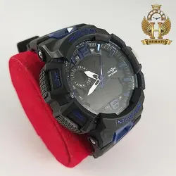 ساعت مچی مردانه اکسپونی EXPONI 3318 (مشکی-آبی)