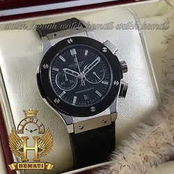 ساعت ست هابلوت بیگ بنگ Hublot Big Bang HUS109 نقره ای-مشکی