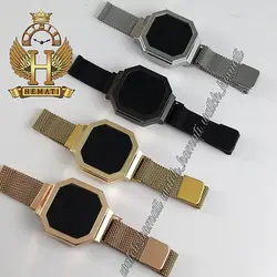 ساعت ال ای دی زنانه led302 (بند مگنتی) مشکی