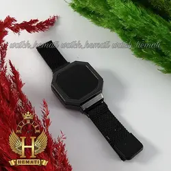 ساعت ال ای دی زنانه led302 (بند مگنتی) مشکی