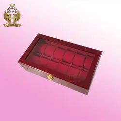 جعبه ساعت لوکس کلکسیونی چوبی 12تایی رنگ قرمز box12101