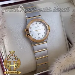 ساعت مچی زنانه امگا کانستلیشن OMEGA CONSTELLATION OMCL03 نقره ای طلایی (صفحه نقره ای)