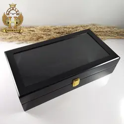 جعبه ساعت لوکس کلکسیونی چوبی 12تایی رنگ مشکی box12103