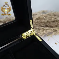 جعبه ساعت لوکس کلکسیونی چوبی 12تایی رنگ مشکی box12103