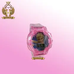 ساعت دخترانه (بچه گانه) السا کامپیوتری موزیکال چراغدار ch207