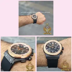 ساعت ست هابلوت بیگ بنگ Hublot Big Bang HUS100 قاب شنی