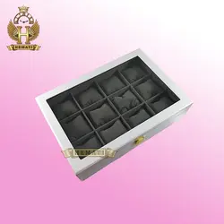 جعبه ساعت کلکسیونی چوبی 12تایی رنگ سفید box12110