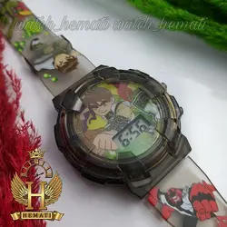 ساعت پسرانه (بچه گانه) بن تن کامپیوتری موزیکال چراغدار ch210 مشکی