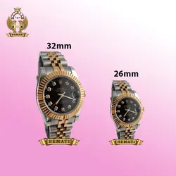 ساعت زنانه رولکس دیت جاست Rolex Datejust RODJL113 نقره ای رزگلد