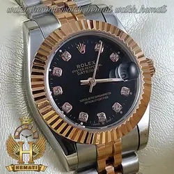 ساعت زنانه رولکس دیت جاست Rolex Datejust RODJL113 نقره ای رزگلد