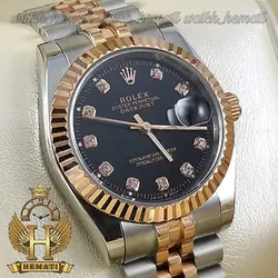 ساعت زنانه رولکس دیت جاست Rolex Datejust RODJL113 نقره ای رزگلد