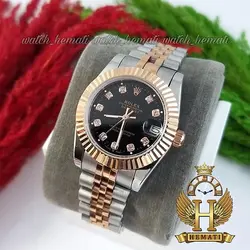 ساعت زنانه رولکس دیت جاست Rolex Datejust RODJL113 نقره ای رزگلد