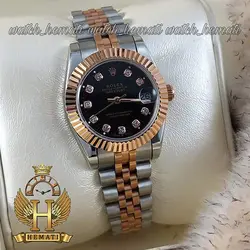 ساعت زنانه رولکس دیت جاست Rolex Datejust RODJL113 نقره ای رزگلد