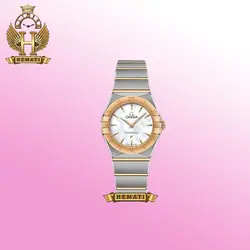 ساعت مچی زنانه امگا کانستلیشن OMEGA CONSTELLATION OMCL08 نقره ای طلایی (صفحه سفید صدفی)