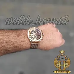 ساعت مچی مردانه نیوی فورس Naviforce NF9110M بند حصیری طلایی