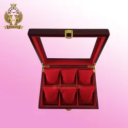 جعبه ساعت کلکسیونی چوبی 6 تایی رنگ قرمز جعبه ساعت کلکسیونی چوبی 6 تایی رنگ قرمز box6100