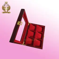 جعبه ساعت کلکسیونی چوبی 6 تایی رنگ قرمز جعبه ساعت کلکسیونی چوبی 6 تایی رنگ قرمز box6100