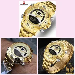 ساعت مچی مردانه نیوی فورس Naviforce NF9181M طلایی