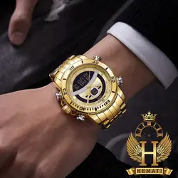 ساعت مچی مردانه نیوی فورس Naviforce NF9181M طلایی