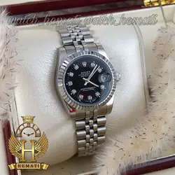 ساعت زنانه رولکس دیت جاست Rolex Datejust RODJL107 نقره ای