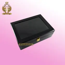 جعبه ساعت لوکس کلکسیونی چوبی 6تایی رنگ مشکی box6103