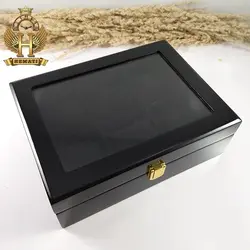 جعبه ساعت لوکس کلکسیونی چوبی 6تایی رنگ مشکی box6103