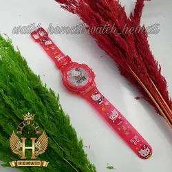 ساعت دخترانه (بچه گانه) کیتی کامپیوتری موزیکال چراغدار ch203 قرمز