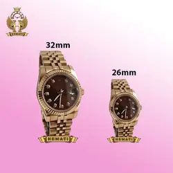 ساعت زنانه رولکس دیت جاست Rolex Datejust RODJL101 رزگلد