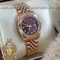 ساعت زنانه رولکس دیت جاست Rolex Datejust RODJL101 رزگلد